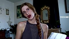 Pretty Girl Next Door Instructs Amateur To Cum For Her