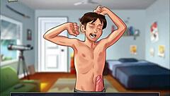 Summertime saga 43 features monster cock fucking big tits in anime