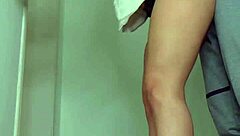 european petite 18+ slut gets rough anal against the wall without lube