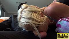 Bdsm Blonde Deepthroats and Fucks