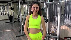 Trainer Passionately Fucks Katty in Gym, Cum on Ass