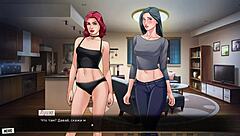 Nude dancing game with MILF and tattoos