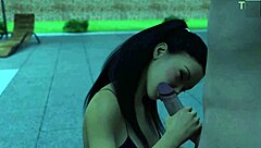 Summer with Mia episode 2 features threesome blowjob, big cock, milf assfucking, and anal sex