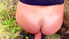 Public anal creampie for a MILF who didn’t ask for it