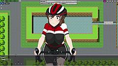 big ass hentai girl flashes while riding public