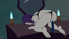 Kitten Breaks Starfire's Ass