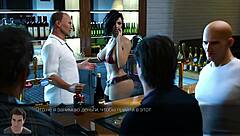 In this gameplay, Anna's exciting affection unfolds with an old man in part 27