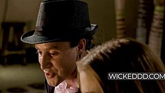 pretty girl takes throbbing dick in tight pussy