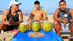 We Fuck Our Friend In Gay Threesome