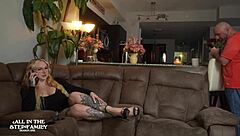 Skylar Vox and her big dick lover in action