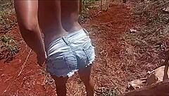 teen 18+ masturbates in interracial group with big ass indian