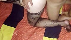 Amateur wife gets into a hot group sex scene