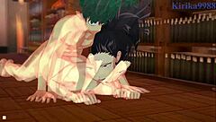 Momo Yaoyorozu And Nejire Hado And Izuku Midoriya Intense Sex - My Hero Academia Hentai