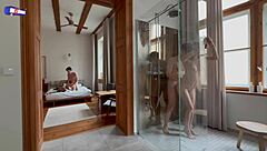 She didnt mind joining them in amateur group fun