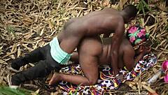 stepmom and stepson fuck on public ranch 😈