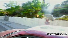 Ebony teen picked up and fucked in homemade POV hardcore scene