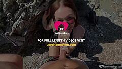 beauty at the beach wanted some hard sex... cum facial on natural tits