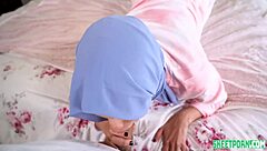 Eastern girl Izzy Lush breaking rules with masturbation