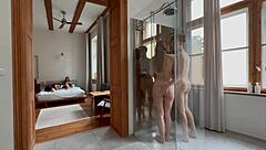 She didnt mind joining them in amateur group fun