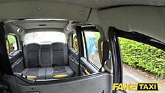 Fake taxi mum with big natural tits rides huge British cock