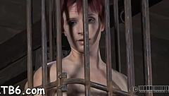 Sexy slave teases with intense blowjob in POV