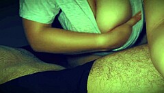 Homemade night with wife featuring big natural tits and big ass in milf sex