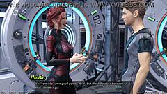 Stranded in space 95, holding hands with Asian scientist MILF.