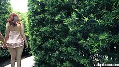 Vicky Vette masturbates in the bathroom.