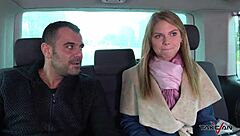 Blonde Gets Fucked Hard By Stranger In Van.