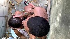 Public sex in a dangerous location almost resulted in us getting caught