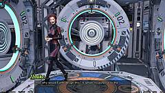 Stranded in space 95, holding hands with Asian scientist MILF.