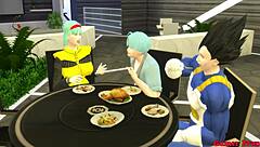 bulma madrastra esposa sucks hijastro gets fucked next to husband in anal