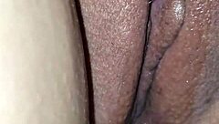 she explores her ass with homemade toys while masturbating her big tits