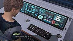 Stranded in space 95, holding hands with Asian scientist MILF.