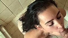 Amateur piss whore gets face slapping and pee drinking training