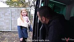 Blonde Gets Fucked Hard By Stranger In Van.