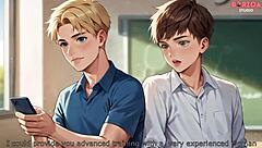 he brought a classmate with big tits for fun