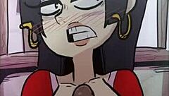 Boa Hancock's big boobs in a tit-fucking loop in this Zone animation