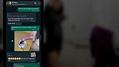 whatsapp chat with cousin turns hot ends in my room