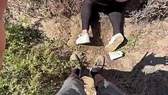 Fucking Girlfriend's Friend With Big Ass In The Street