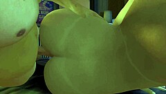 3D adult film with hot milf, rough anal sex and group action