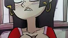 Boa Hancock's big boobs in a tit-fucking loop in this Zone animation