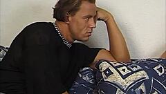 Hot European babysitter gets it from the back in a steamy scene