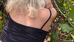 Big tits homemade brunette gets fucked hard by the river