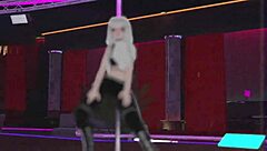 Dancing in VR: Pole dancing in Vrchat