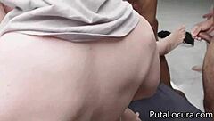 The big-titted spanish woman takes 9 cumshots in her pussy