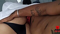 Skinny blonde gets her hole stretched by a friend