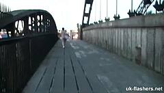 Oh, Watch This British BBW Flash Tits And Masturbate In Public Bar!