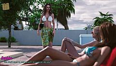 Intense scenes with wife and mother-in-law's big tits.