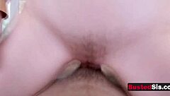 big titty babe rides stepbrother's big cock moaning loud